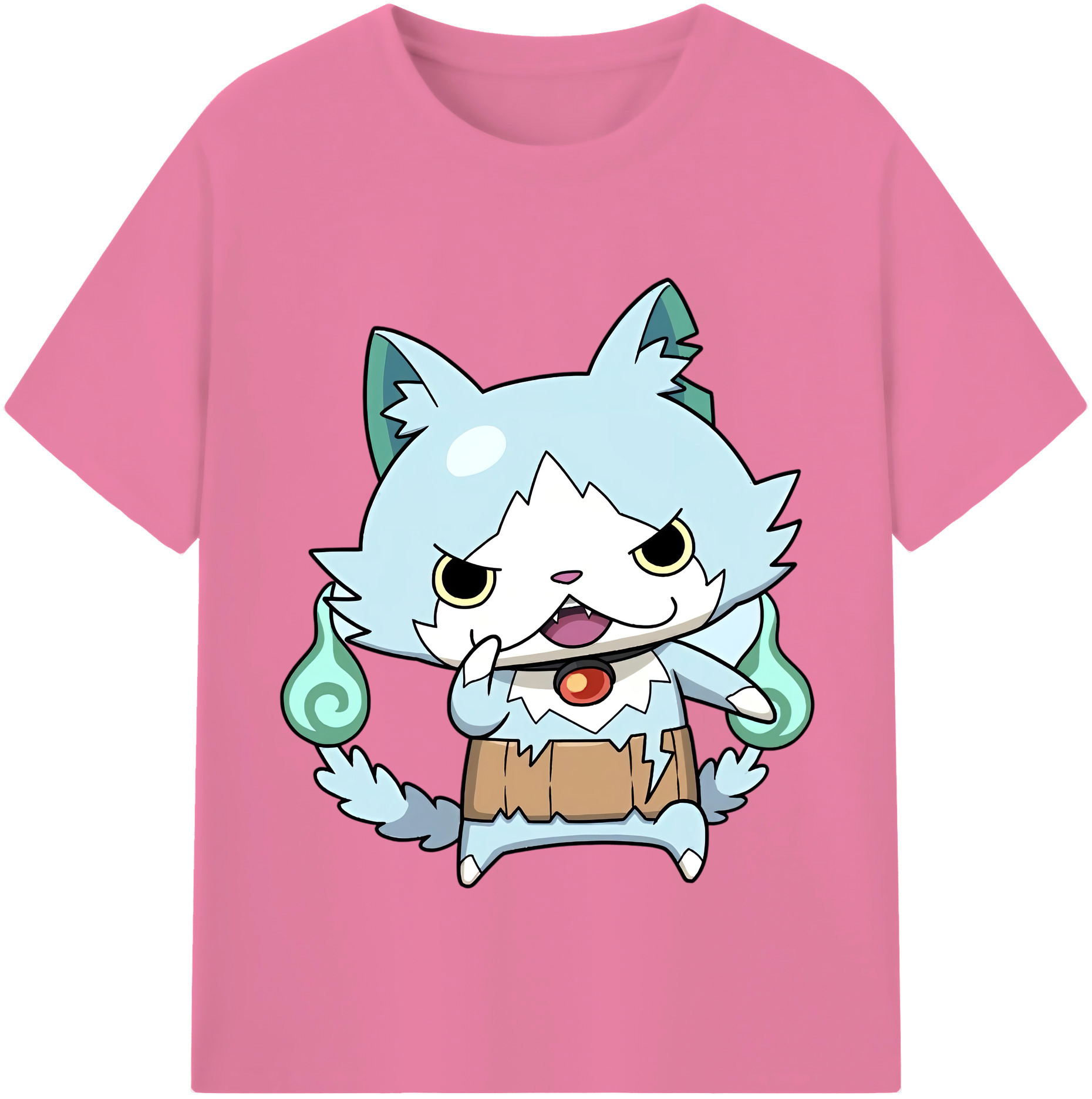 （画像用） 妖怪ウォッチ Yo-kai Watch 綿100％半袖Tシャツ（フロントプリント）